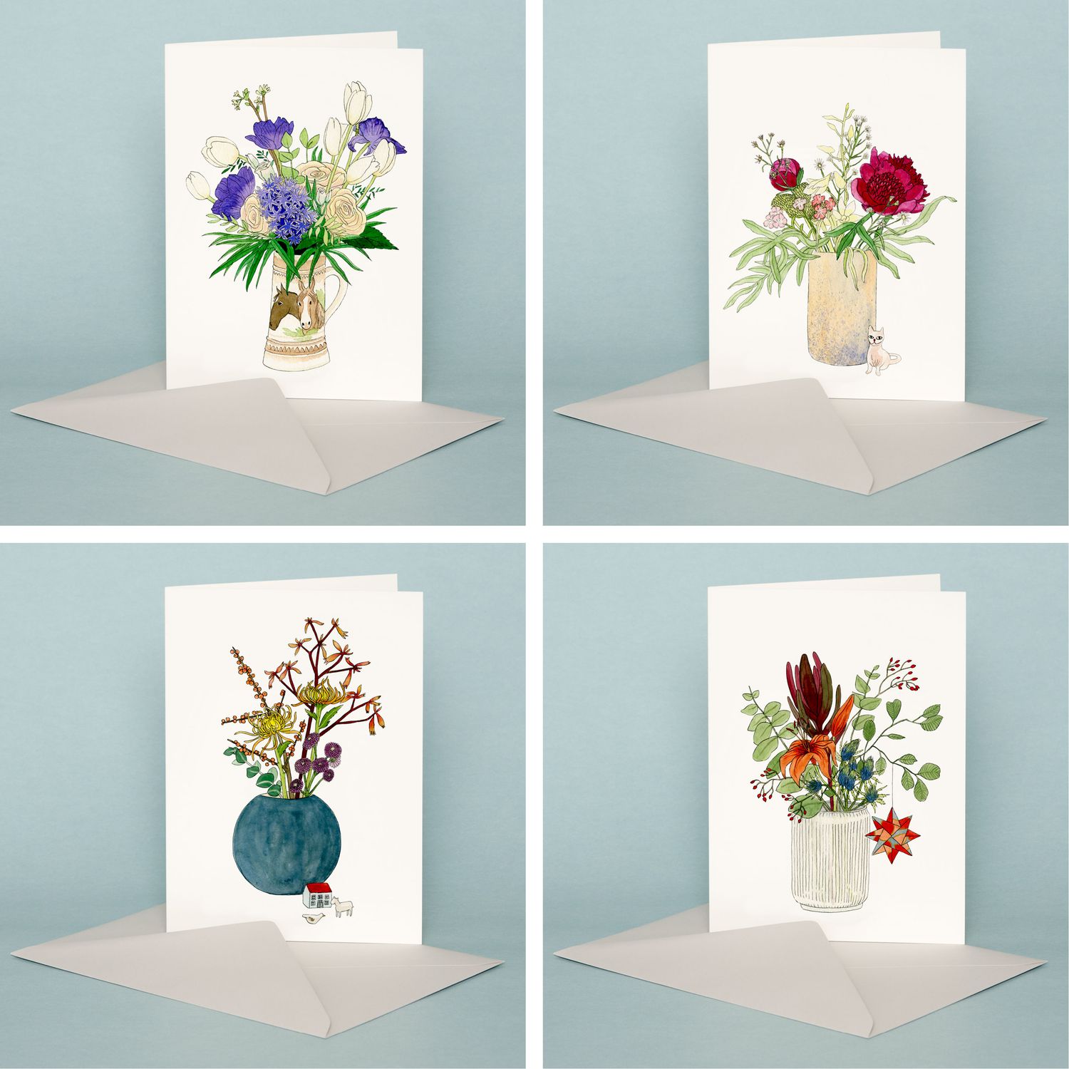 Winter Bouquet Greeting Card - Image 3